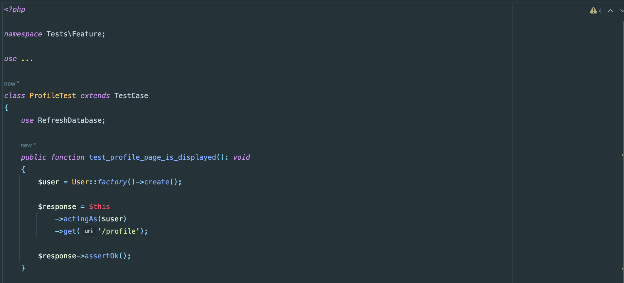 Tests Screenshot